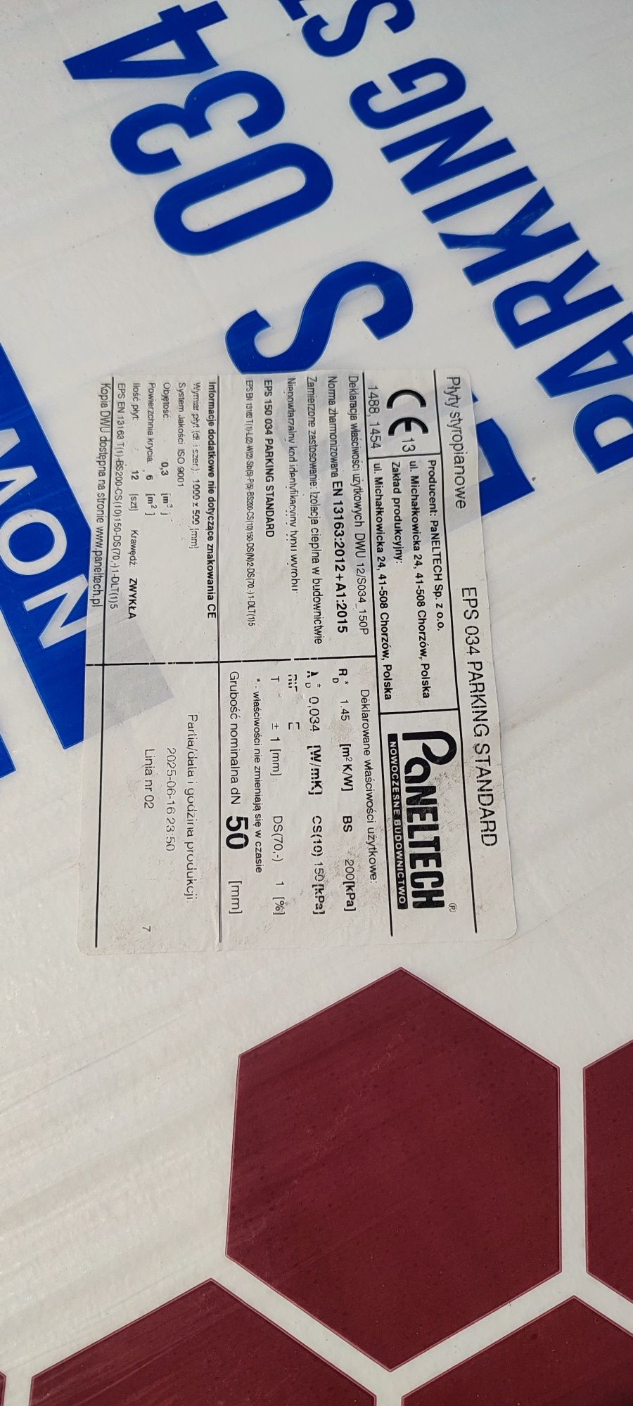 Styropian 5cm EPS 034 PARKING STANDARD