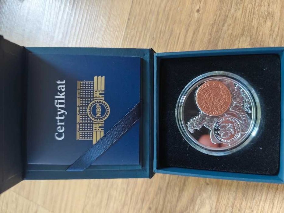 Historia monety polskiej 20 zł Grosz z miedzi krajowej - 2024