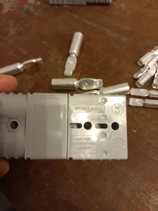 Силовий роз'єм конектор Anderson 600V 120A,50A. комплект з 2 шт.