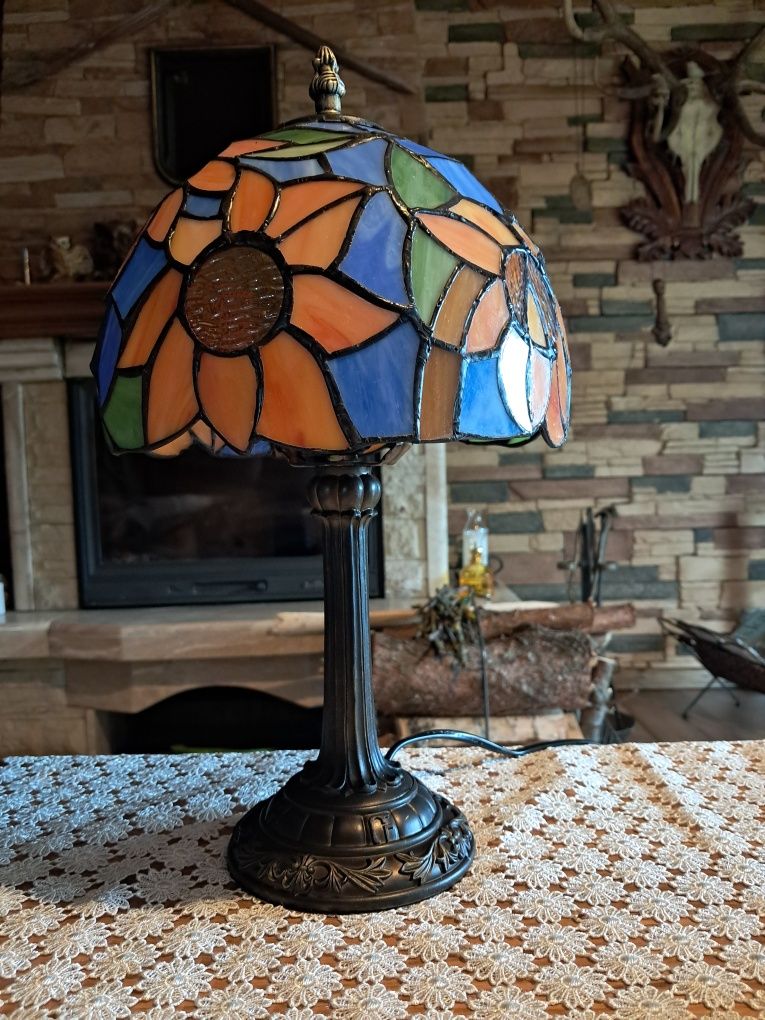 Lampka nocna Lampa witrażowa w stylu tiffany lamps witraż old money