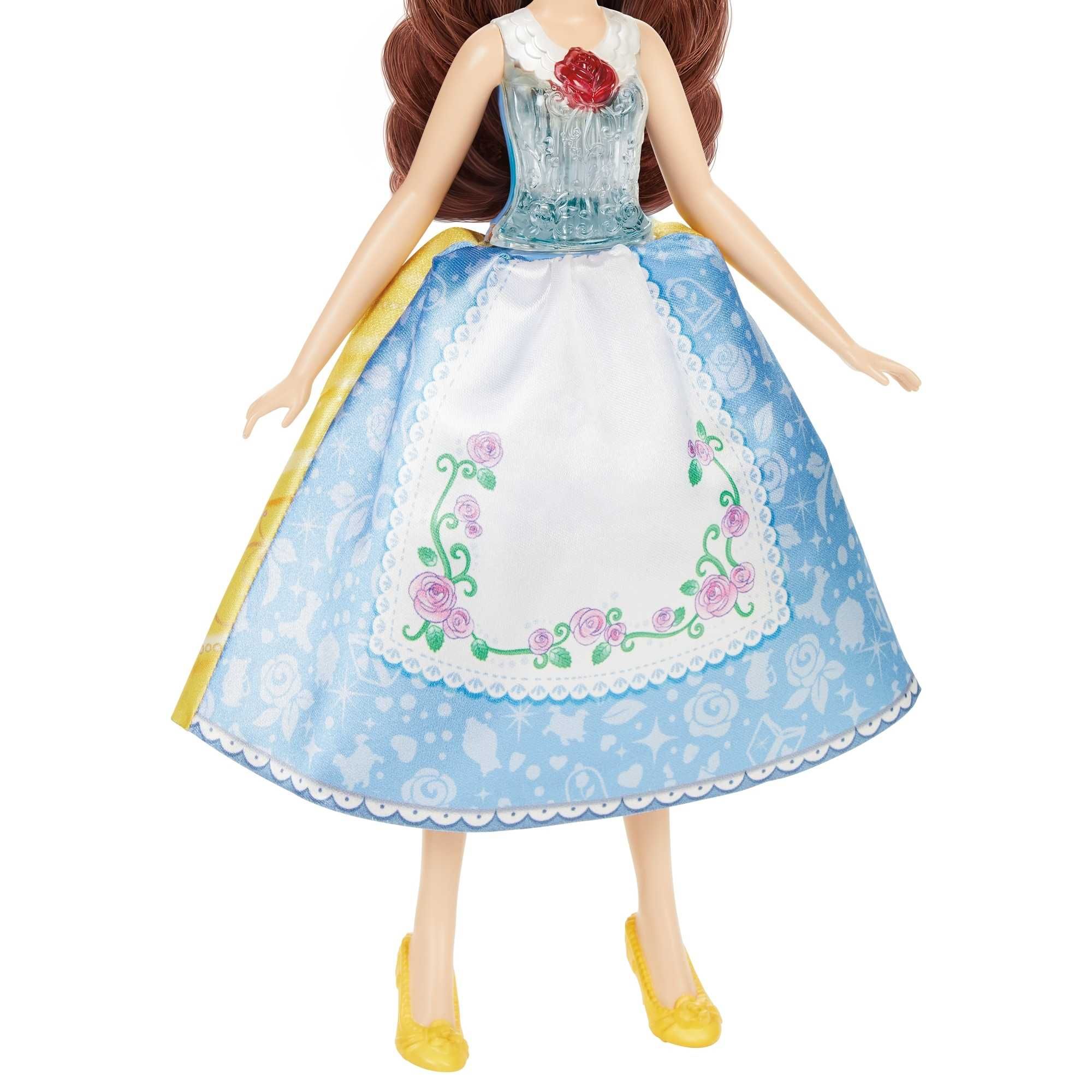 Lalka Disney Księżniczki Zestaw Dźwięki Bella Dwie Sukienki Prezent