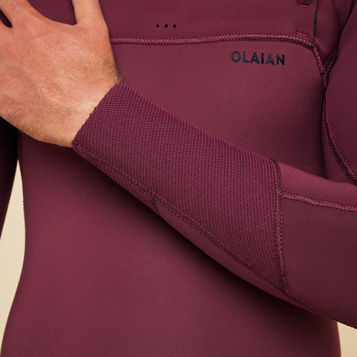 Fato de surf neoprene 4/3 mm Homem - 900 bordeaux