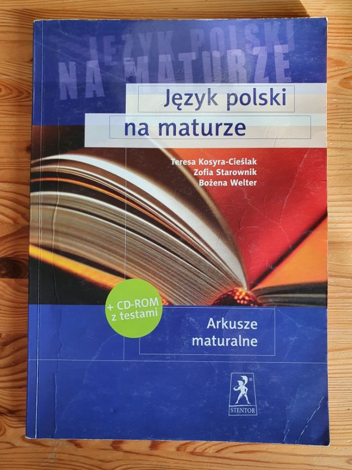 Komplet-płyta CD i książka z testami: Język polski na maturze