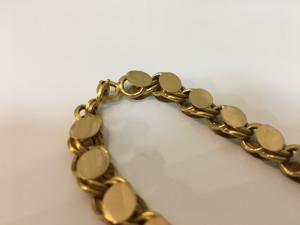 Złoty naszyjnik łańcuszek unikat 18 karatowe złoto 750 proba