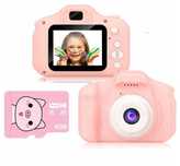 APARAT CYFROWY dla Dzieci Fotograficzny Kamera Różowy + Karta 4GB