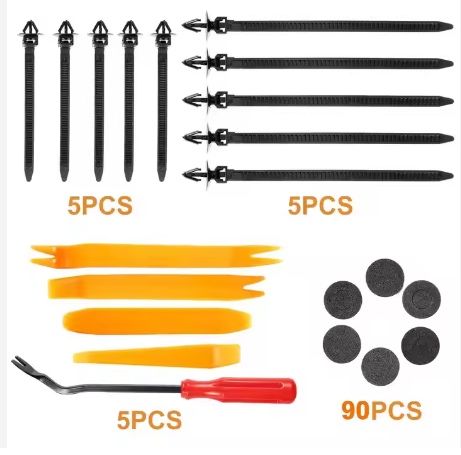 Набір для ремонту автомобіля 820+105 - кліпси, , фіксатори, інструмент