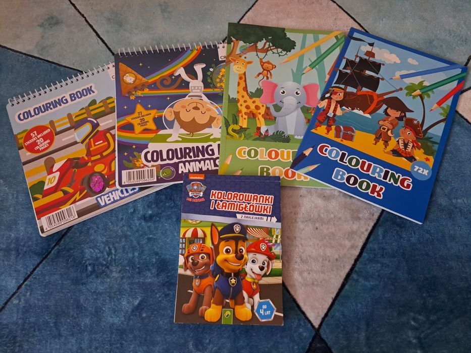 Kolorowanki 5 szt.