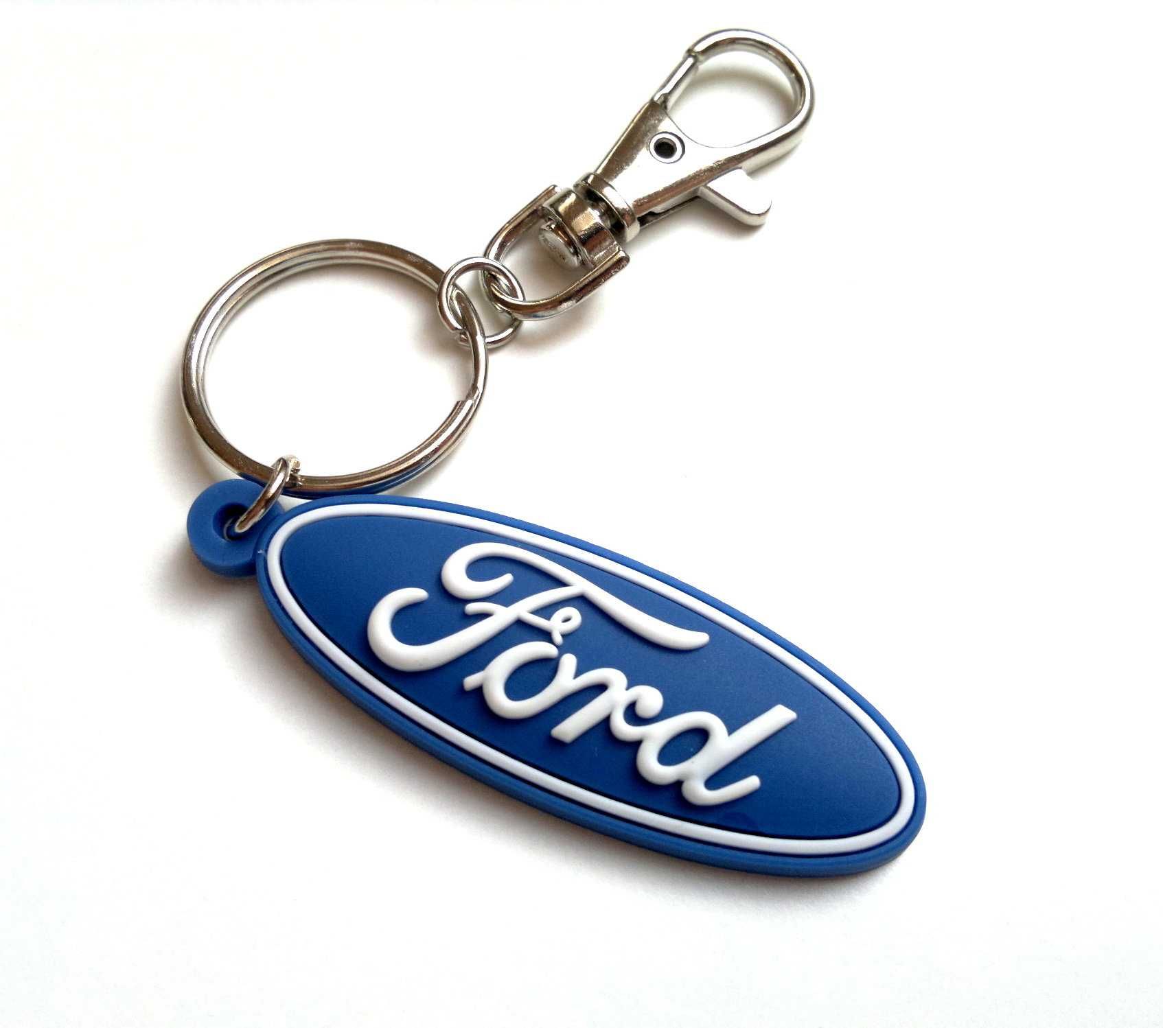 Lekki Gumowy Brelok do Kluczy z logo Ford