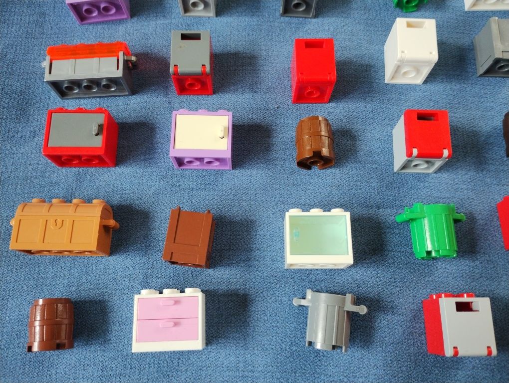 LEGO oryginalne skrzynie, szafki, pojemniki, szuflady, regały - 30 szt