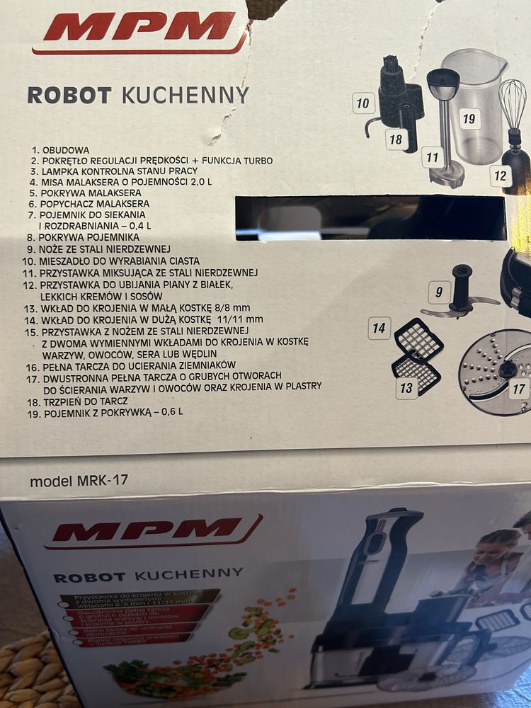 Robot kuchennny nowy , tylko otwarte opakowanie