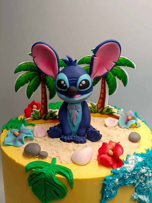 Figurka Stitch z masy cukrowej Topper cukrowy na tort Stich 12 cm