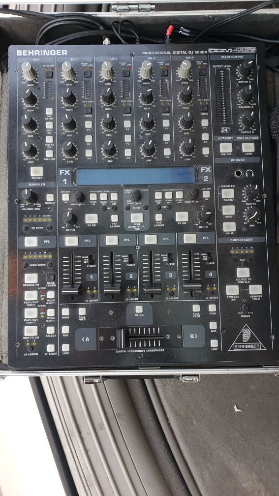 Dj Denon 2x DN-HS5500 USB+Mixer BEHRINGER DDM4000 + CASE