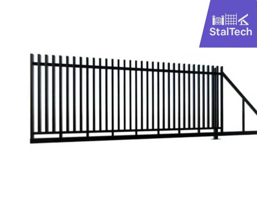 Brama wjazdowa grzebieniowa przesuwna/ dwuskrzydłowa ogrodzenie furtka