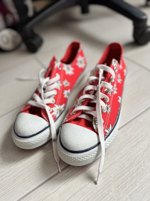 Кеди червоного кольору, кросівки блакитні, кеди Conversse,розмір 40