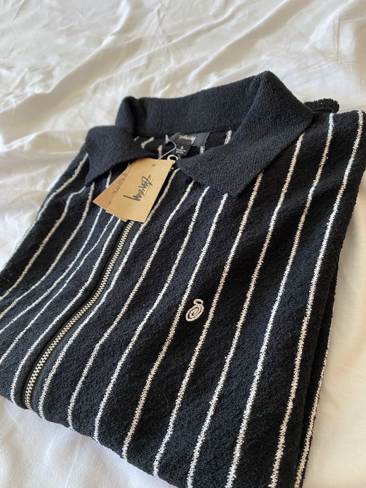 Stussy striped knitwear casaco