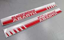 Faixas autocolantes para Fiat 500 ABARTH