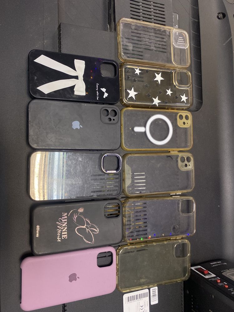 Чехли чохол чохли на 11 айфон Apple Iphone 11 фіолетовий жовтий білий
