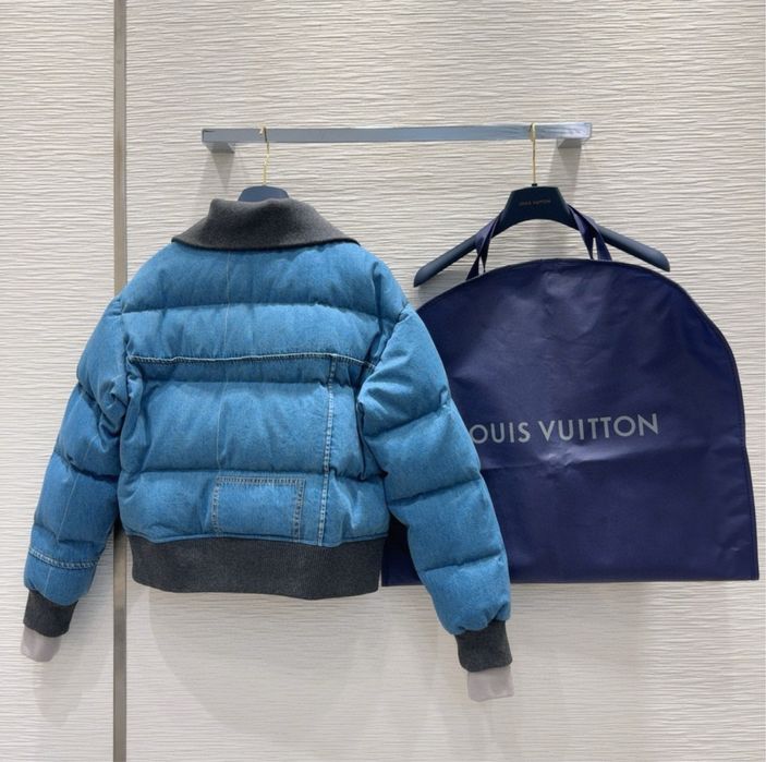 Louis vuitton kurtka bomber jeans  denim puffer