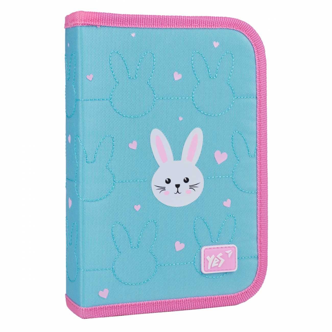 Пенал твердий одинарний з двома клапанами Yes Funny Bunny HP-04 533625
