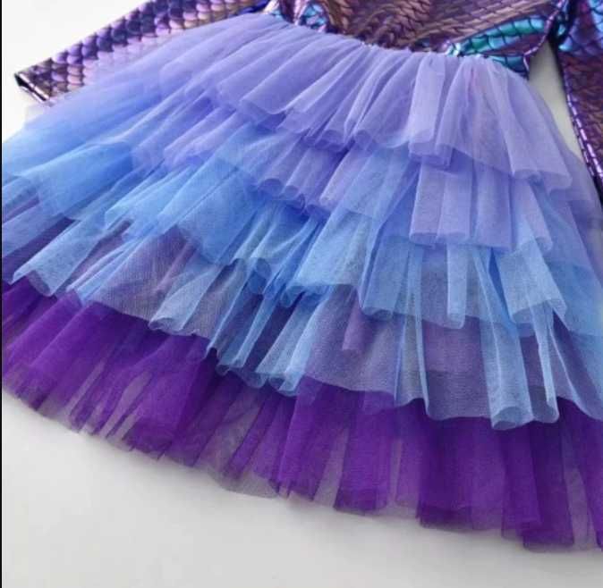 Vestido princesa Sereia 5-6 anos