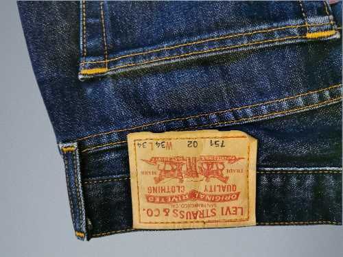 Levi's 751 Men Blue Straight Regular Stretch Jeans W34 L34