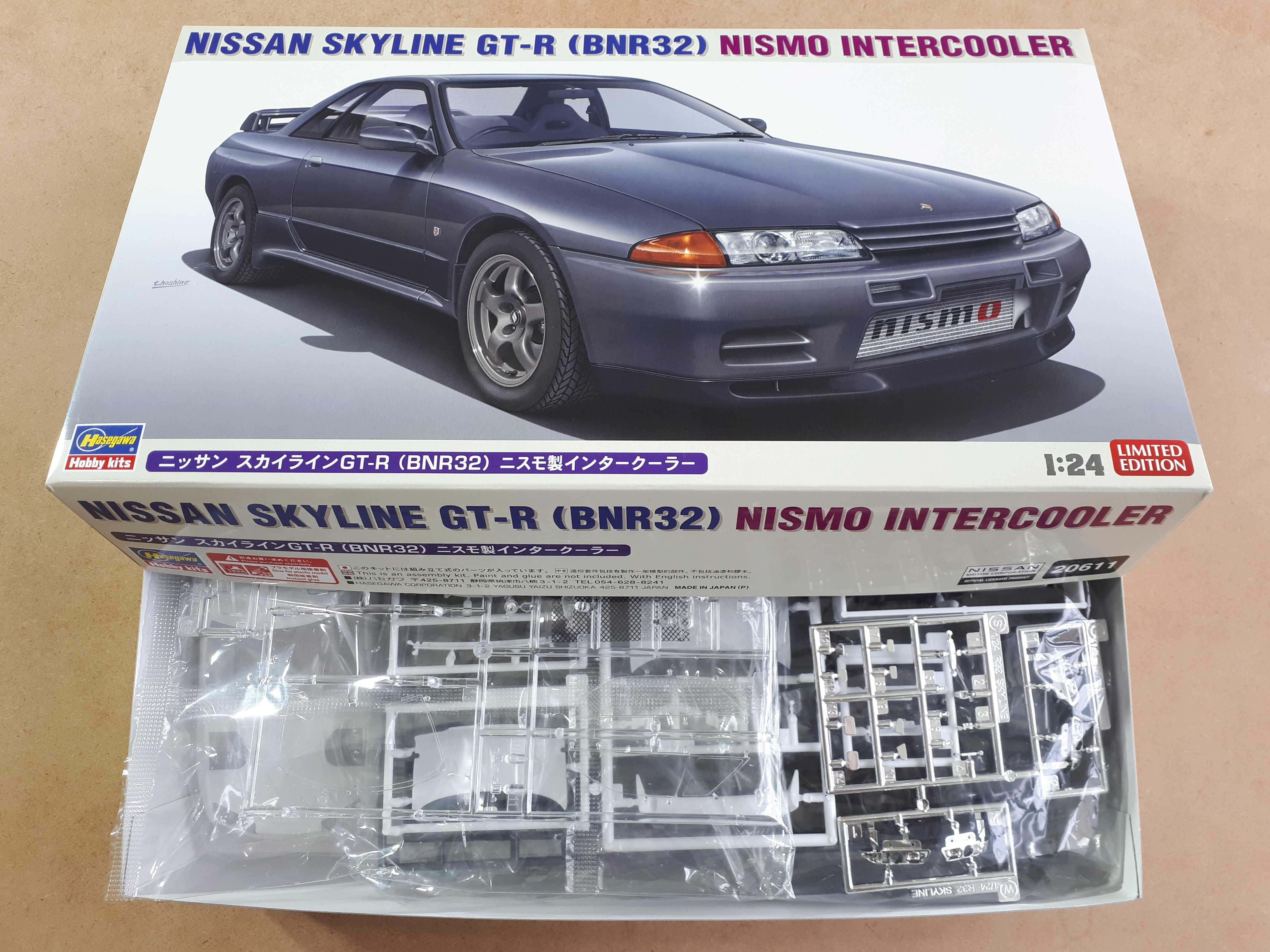 Збірні моделі автомобілів Nissan BNR32, ER34 (масштаб 1/24)