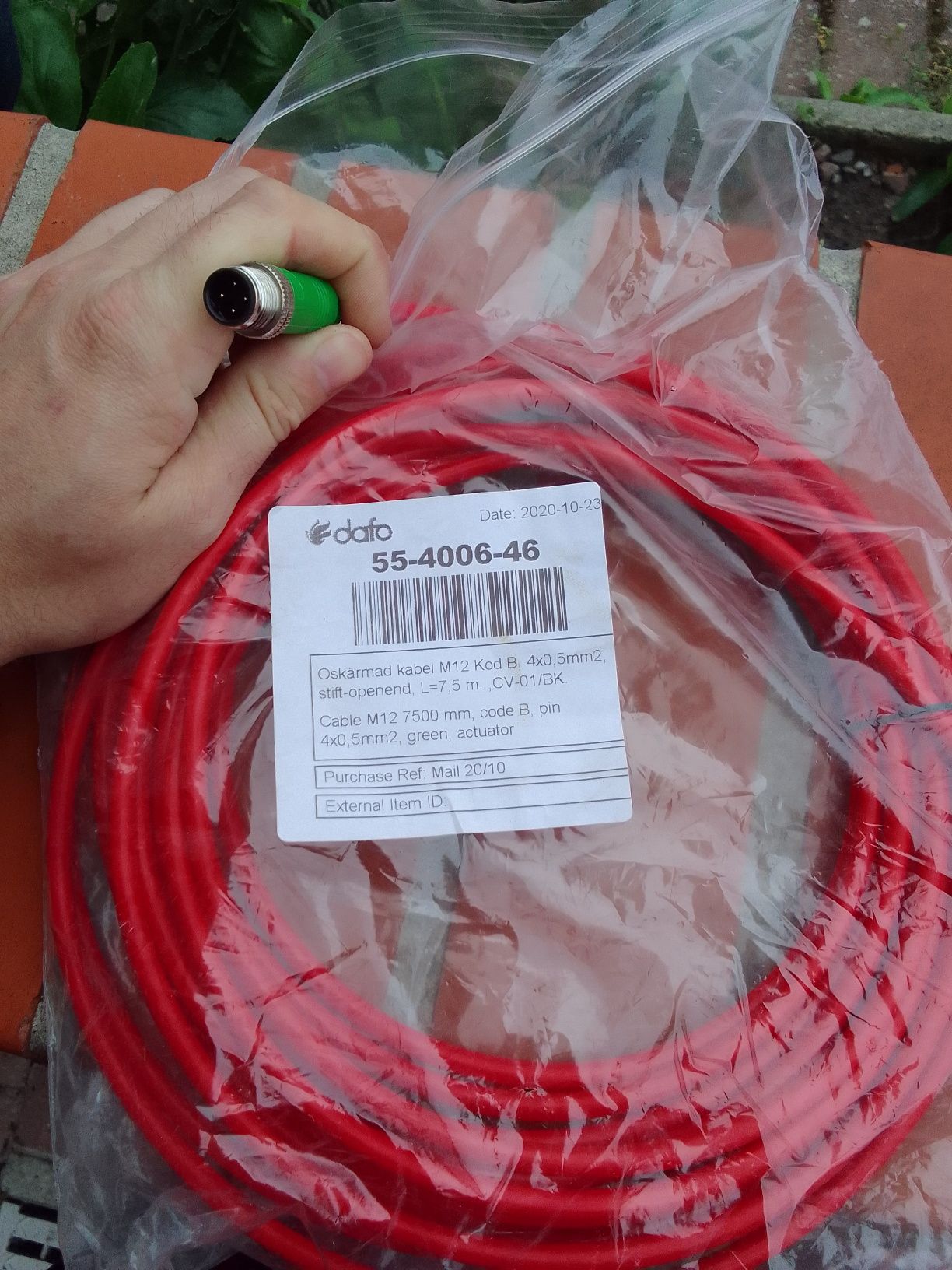 Kable do alarmu m12 kod b 4x0.5mm2