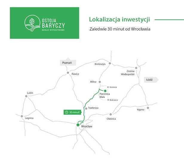 Działka Rekreacyjno-Budowlana okolice Wrocławia