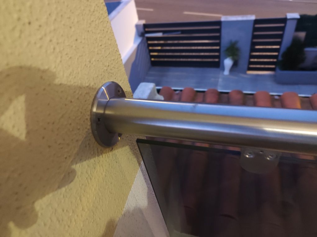Vedação Vidros laminados em inox para varandas