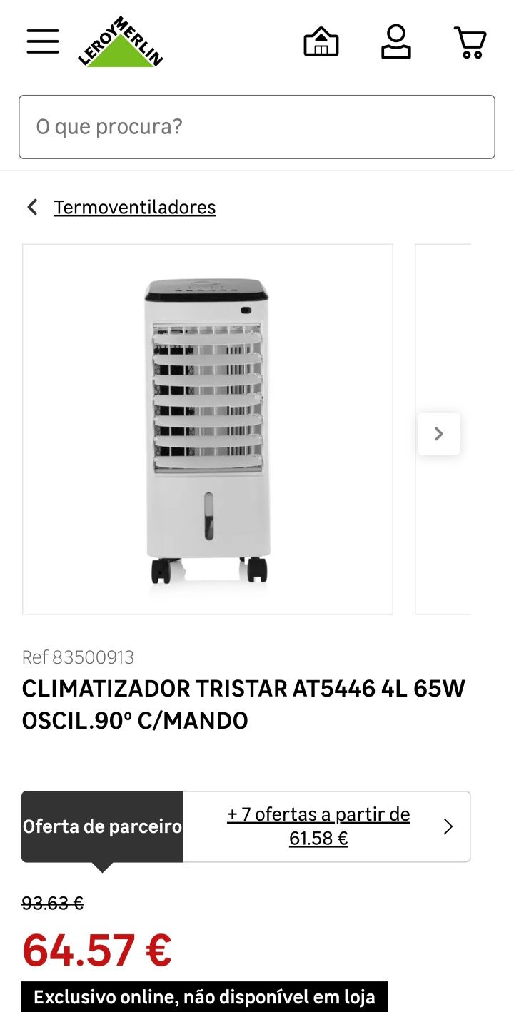 Climatizador TRISTAR AT-5445 (4 L)