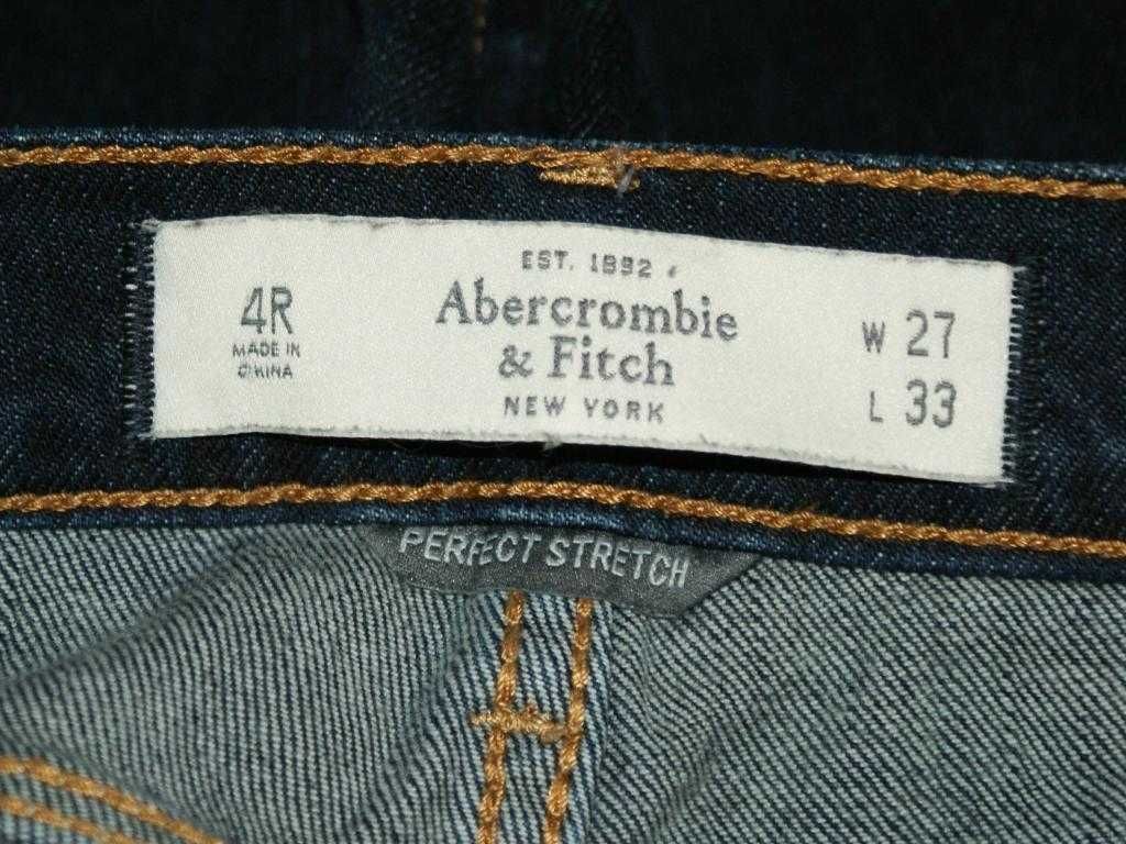 Abercombie jeansy męskie dziury skinny W27 L33