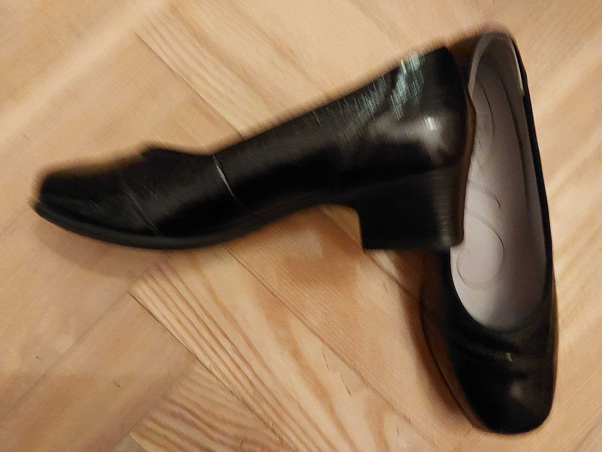 Pantofle damskie, skórzane - WALDLAUFER,  NOWE