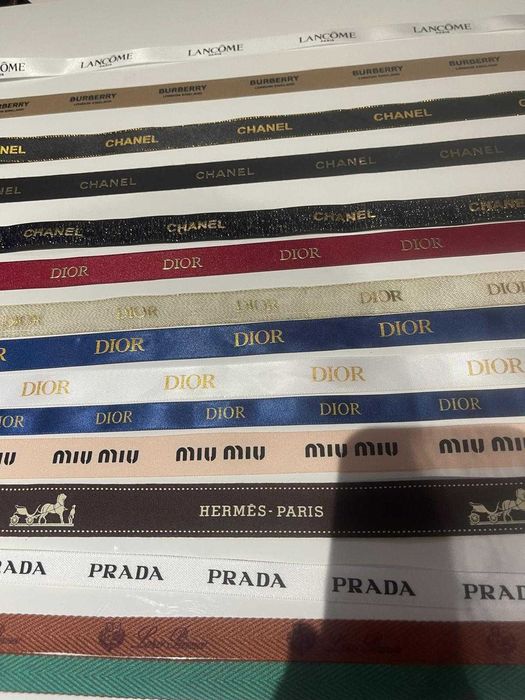 Oryginał wstążka prezent święta Chanel Dior Lancome Burberry Prada LV