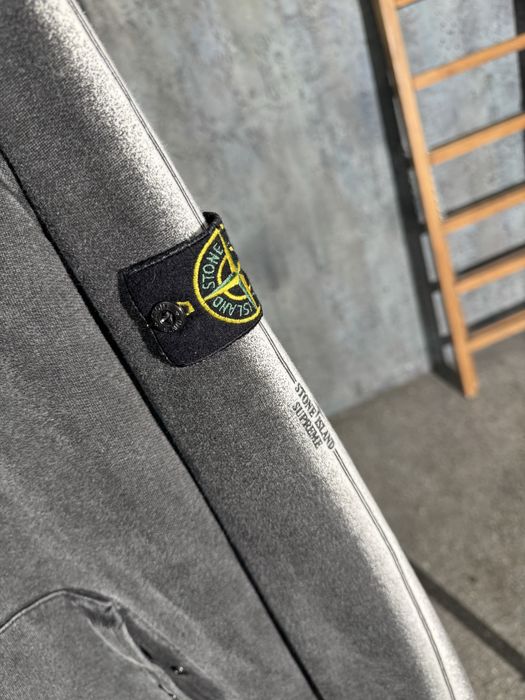 Худи Supreme x Stone Island Stripe Sweat Hooded