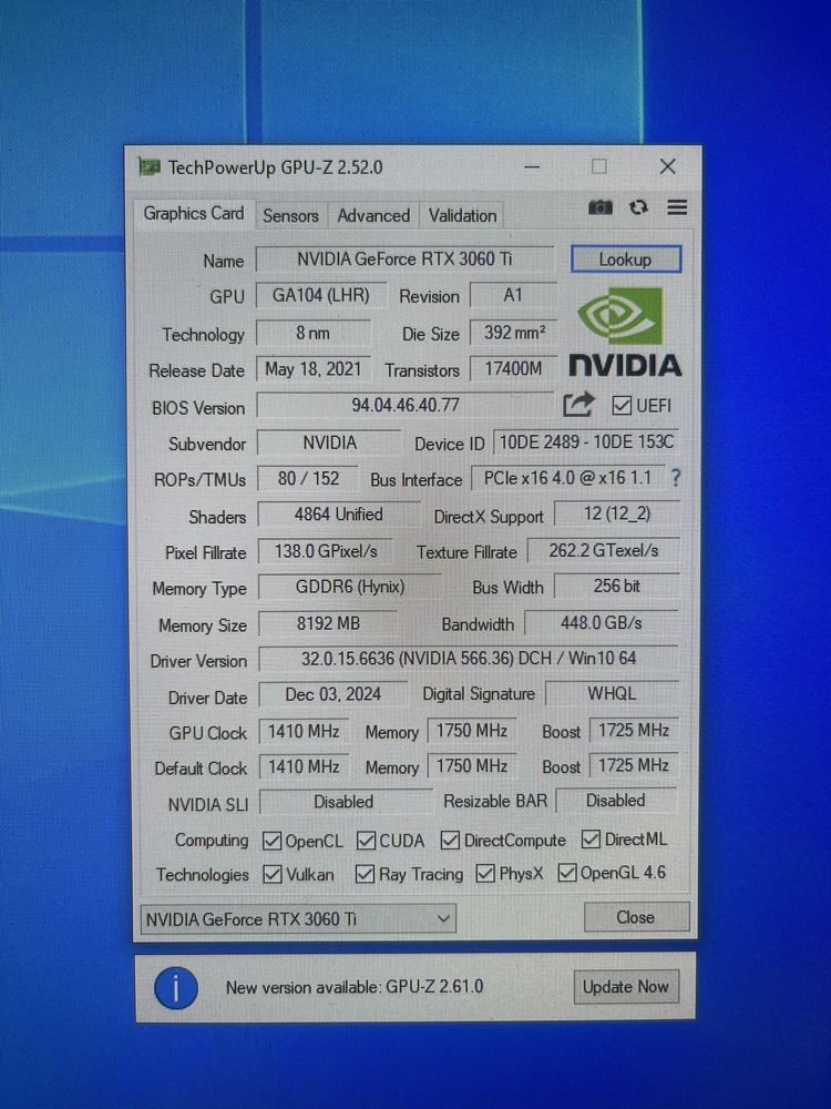 Відеокарта ICHILL rtx 3060 ti by INNO 3D