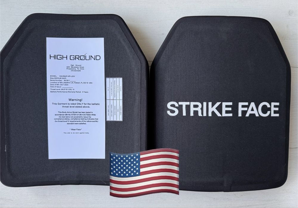 Керамічні плити made in USA 25/30см 2,8кг IV level NIJ. Пара 9800 грн.