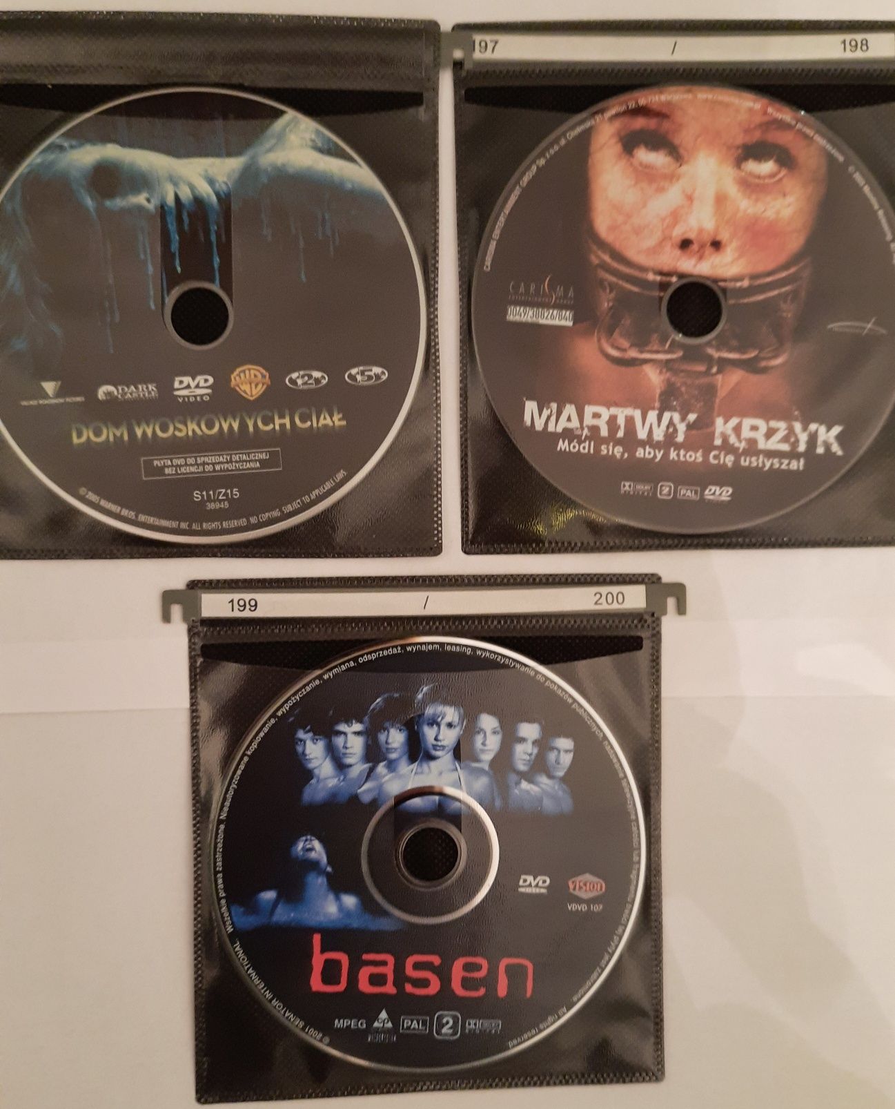 Zestaw 6 DVD horror, thriller - Basen, American Psycho 2, Sadysta...