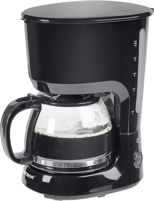 Cafeteira com placa quente, para café de filtro moído, 10 chávenas