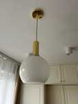 Lampa kula złota