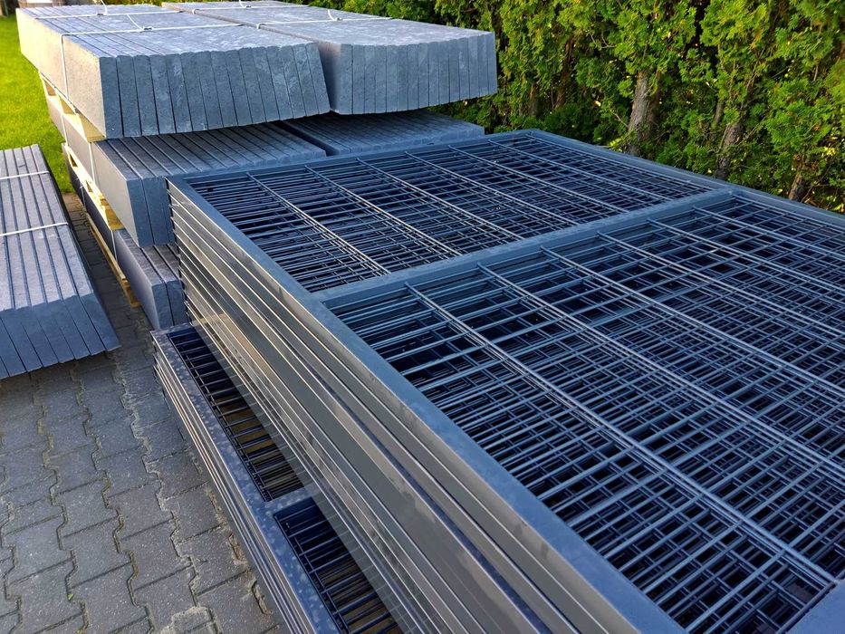 Ogrodzenie panelowe KOMPLET DOSTAWA panele fi 4i 5 mm 153 cm PRODUCENT