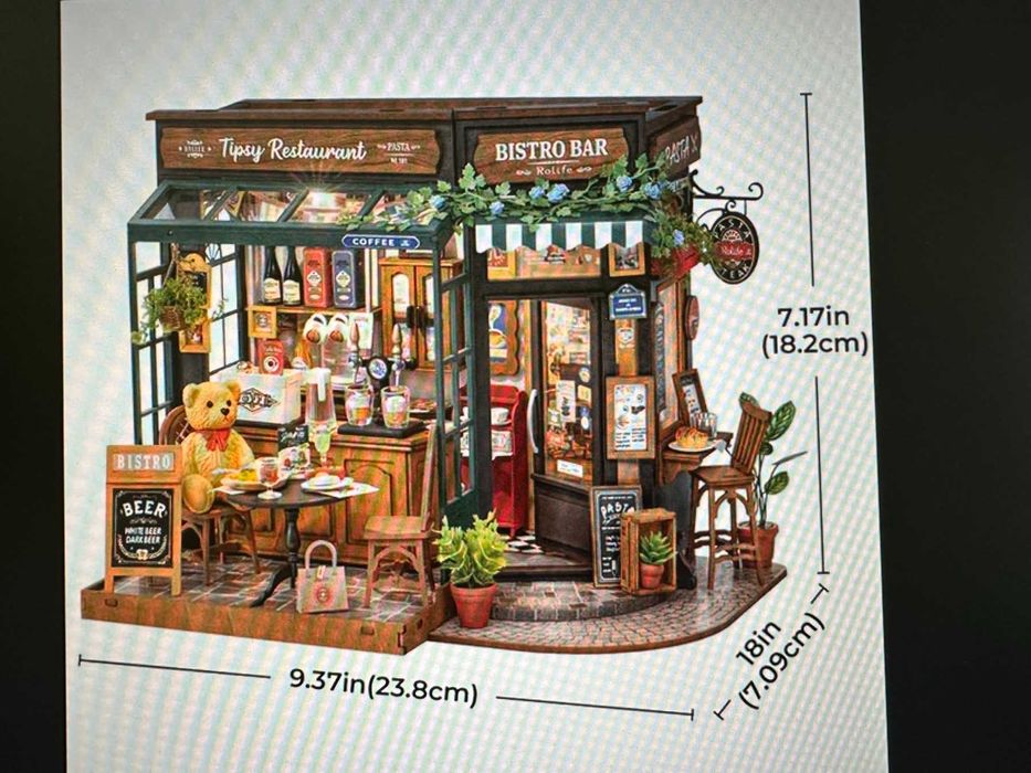 Конструктор 3D міні-будинок Robotime Rolife Coffe&Bar
