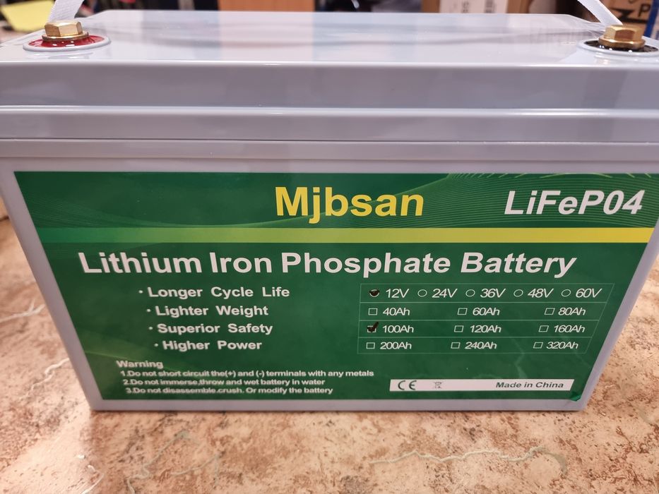 Аккумулятор батарея LiFepo4 12,8В 100Ач 12,8V100Ah smart Bluetooth AGM