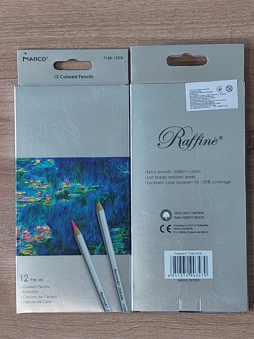 Кольорові олівці в упаковці