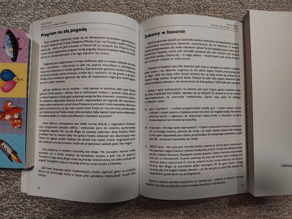 Jakub Bączek. Animacja czasu wolnego w turystyce. Pedagogika zabawy..