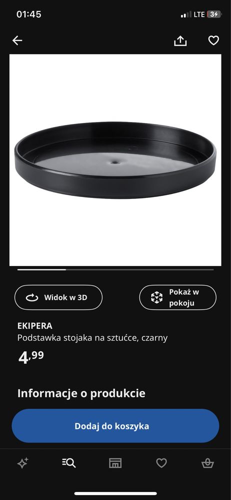 Podstawka stojaka na sztućce ikea