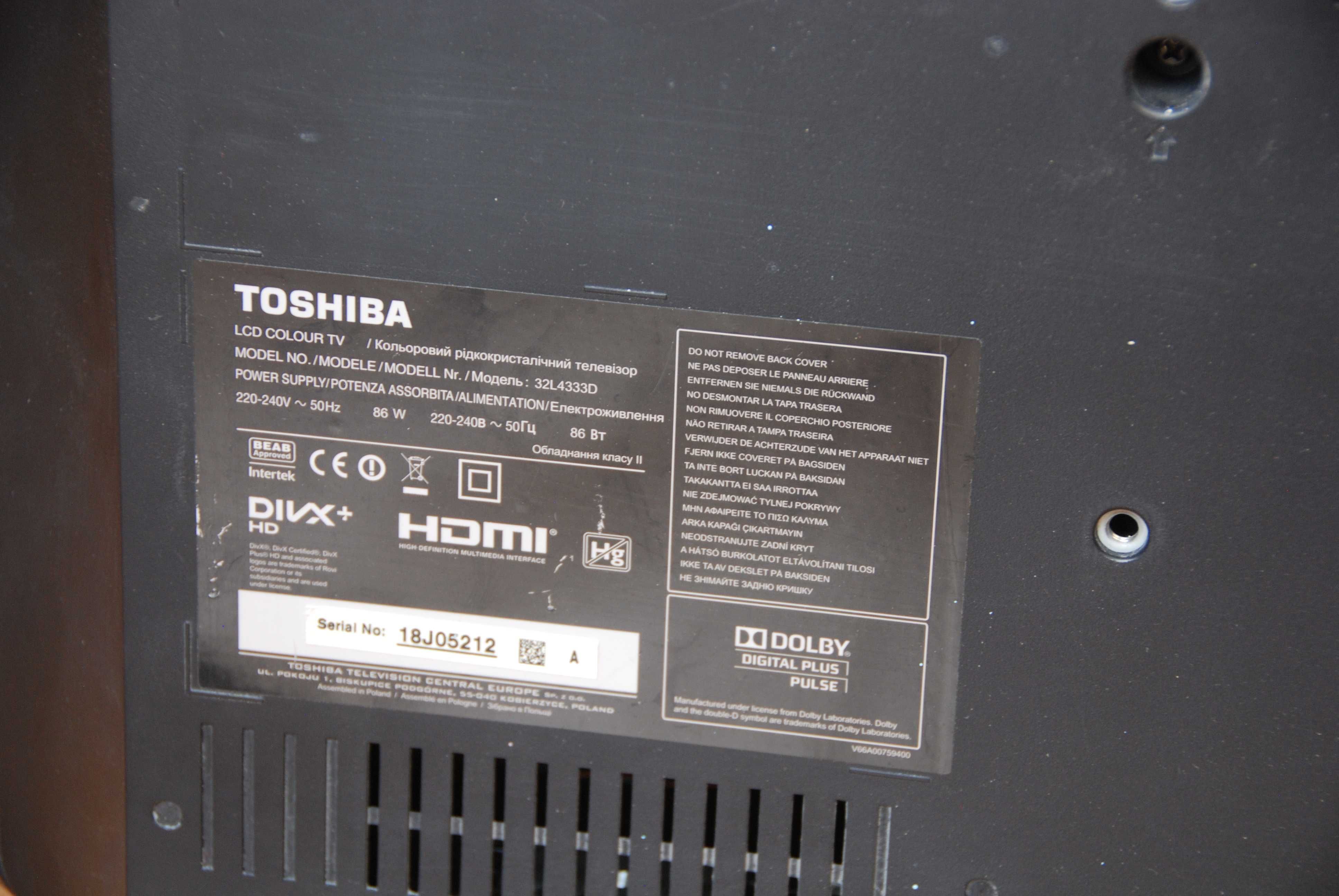 Telewizor 29" Toshiba