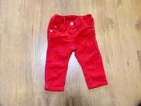 rozm 68 NEXT spodnie sztruksowe czerwone