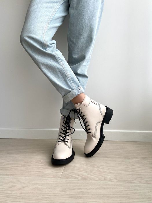 COACH Женские кожаные ботинки челси Жіночі ботінки шкіряні черевики