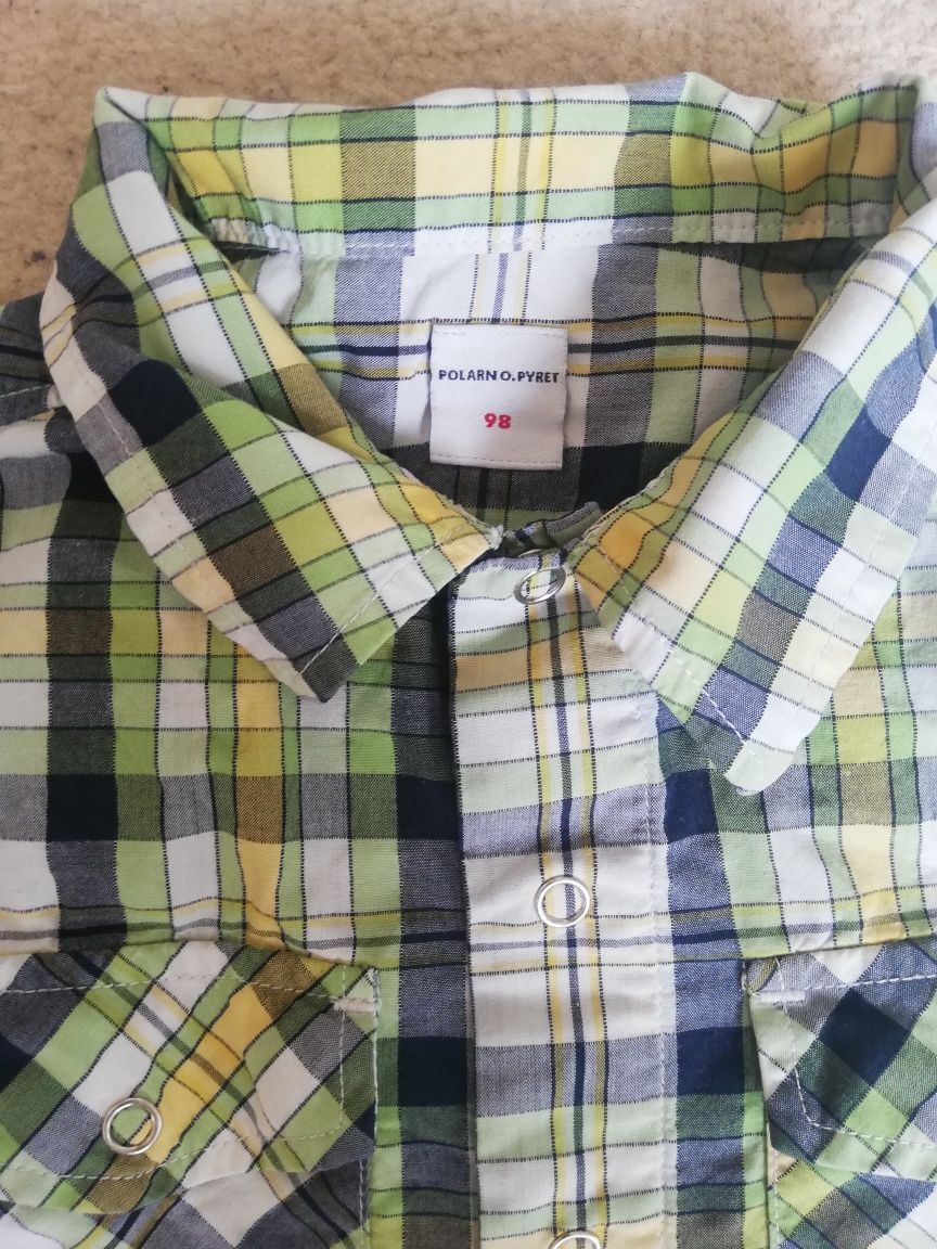 Koszula w kratę dla chłopca, 98cm