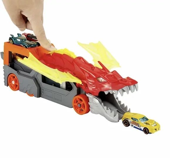 Трак Хот Вілс Транспортер Дракон Hot Wheels Dragon Launch Transporter